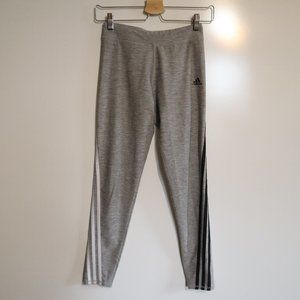 Adidas grey stripe leggings
